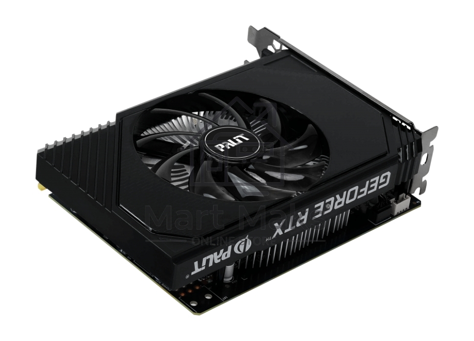 Видеокарта Palit RTX3050 STORMX OC 6Gb NVIDIA GeForce RTX 3050 6Gb PCI-E 4.0 96bit GDDR6 1042/14000 DVIx1 HDMIx1 DPx1 HDCP Ret