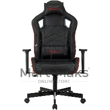 Кресло игровое A4Tech Bloody GC-840 черный, сиденье черный, эко.кожа, с подголов. крестов. металл черный, пластик черный