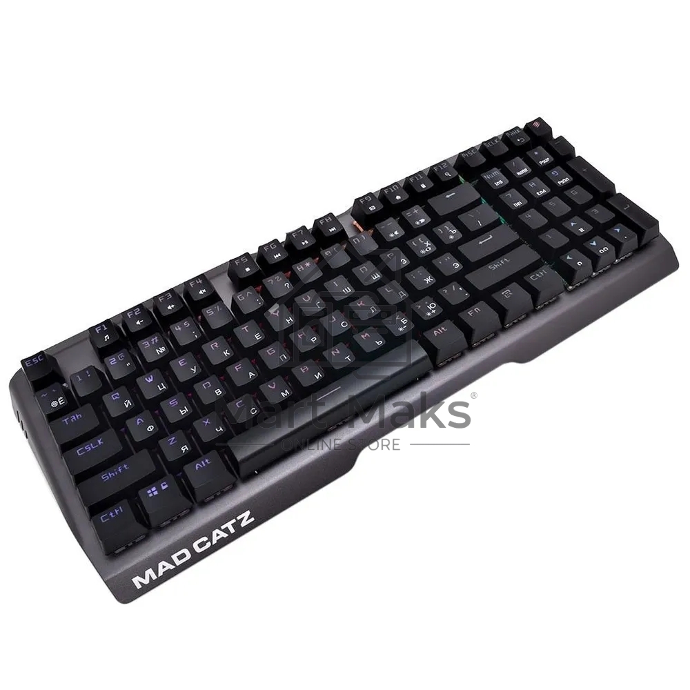 Игровая клавиатура Mad Catz S.T.R.I.K.E. 13 US БЕЗ РУССКОЙ РАСКЛАДКИ чёрная (CHERRY MX RED Switch, 96 кл., RGB подсветка, USB)