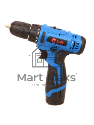 Дрель-шуруповерт Edon CF-1201N, Аккумуляторная, 12В, 2 АКБ, Кейс