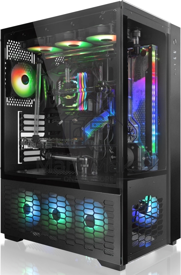 Компьютерный корпус Raijintek PAEAN PREMIUM 0R20B00208, черный, Aluminum, ATX/MICRO ATX/MINI-ITX, USB 3.0x2, Type Cx1, HD Audiox1