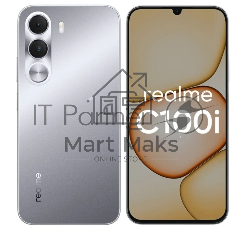 Смартфон Realme C100i RMX5377 4/64Gb серебристый