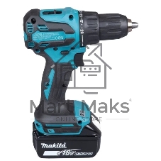 Дрель-шуруповерт Makita DHP490F005, 18 В, 3 Ач, 50 Нм, бесщеточный, ударный