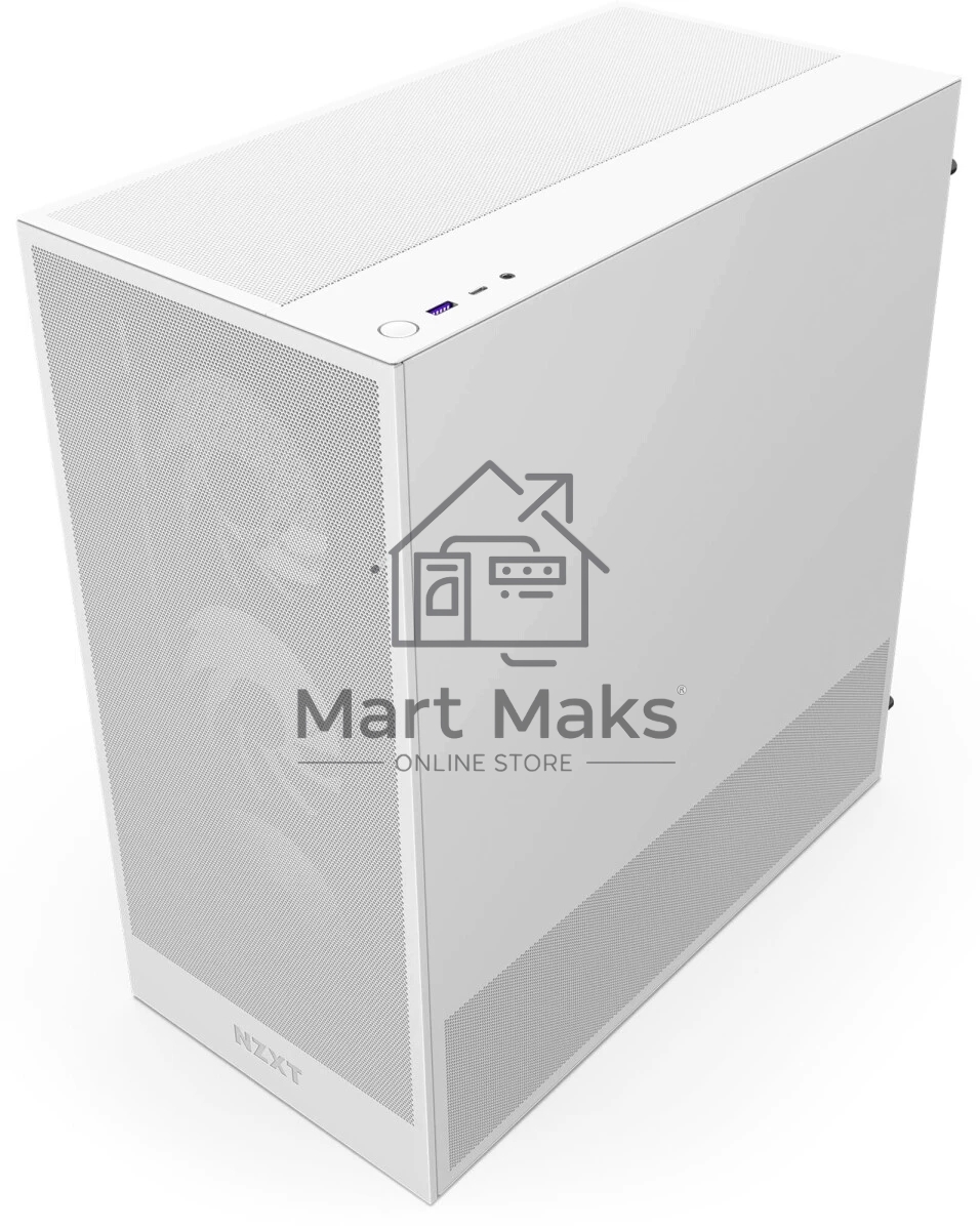 Компьютерный корпус без блока питания NZXT H5 Flow RGb, Midi-Tower, TG, 4x120мм RGb, 1xUSB-A 3.2 + 1xUSB-C 3.2, E-ATX, ATX, mATX, mITX белый