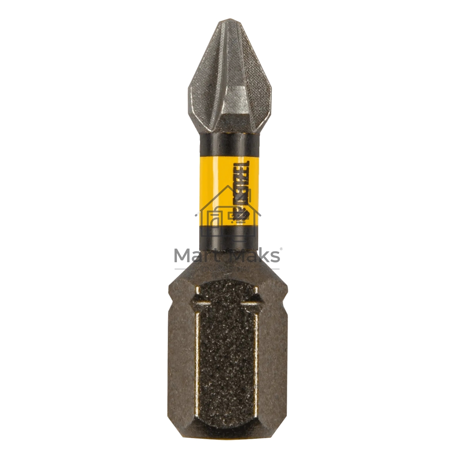 Набор бит торсионных Denzel PH1x25 мм, лазерная обработка шлица, сталь S2, 10 шт.