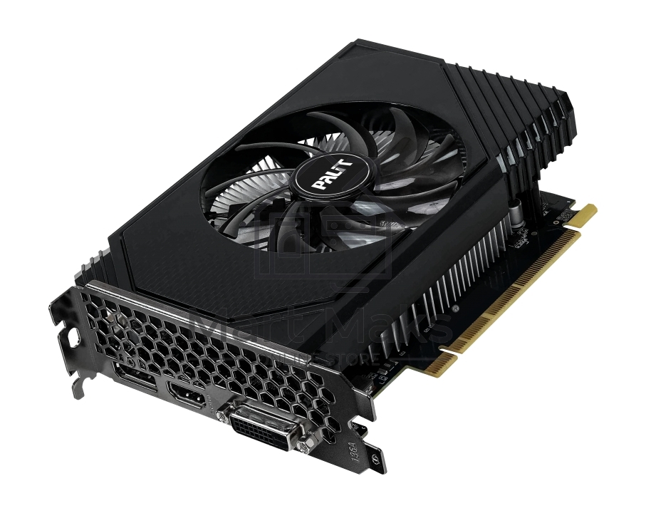 Видеокарта Palit RTX3050 STORMX OC 6Gb NVIDIA GeForce RTX 3050 6Gb PCI-E 4.0 96bit GDDR6 1042/14000 DVIx1 HDMIx1 DPx1 HDCP Ret
