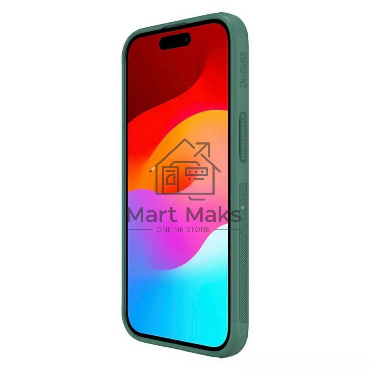 Чехол Super Frosted Shield Pro Magnetic Case, темно-зеленый, (AP IP15)
