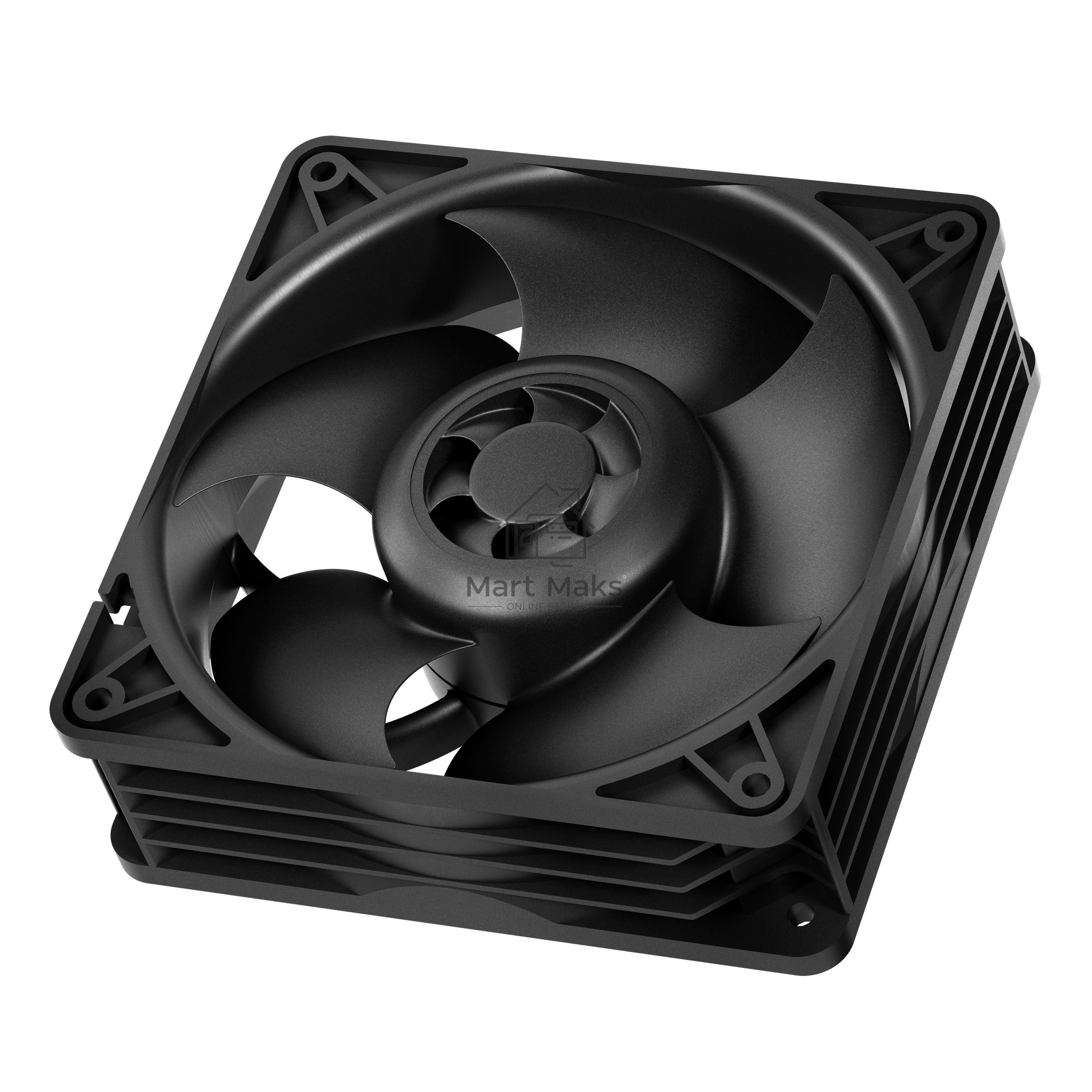 Вентилятор для корпуса Arctic S12038-4K черный, 120 мм, 4000 об/мин, 4 pin