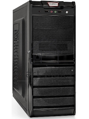 Компьютерный корпус Miditower ExeGate XP-329S-UNS350 (ATX, БП UNS350 с вент. 12см, 2*USB, аудио, черный)