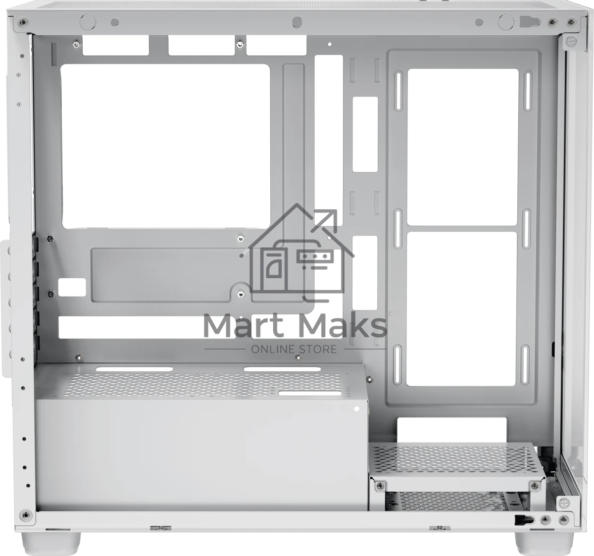 Корпус для ПК Case Ocypus Gamma C52 WH mATX / win / white / no PSU / Tempered Glass 