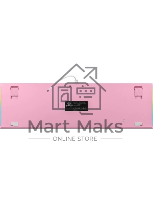 Клавиатура проводная REDRAGON Hades Бело-розовая, тихая, 104 кн.