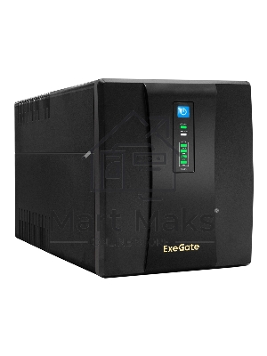 Источник бесперебойного питания ExeGate SpecialPro UNB-1200.LED.AVR.EURO.RJ 1200VA/750W, LED, AVR, 4 евророзетки, RJ45/11, черный