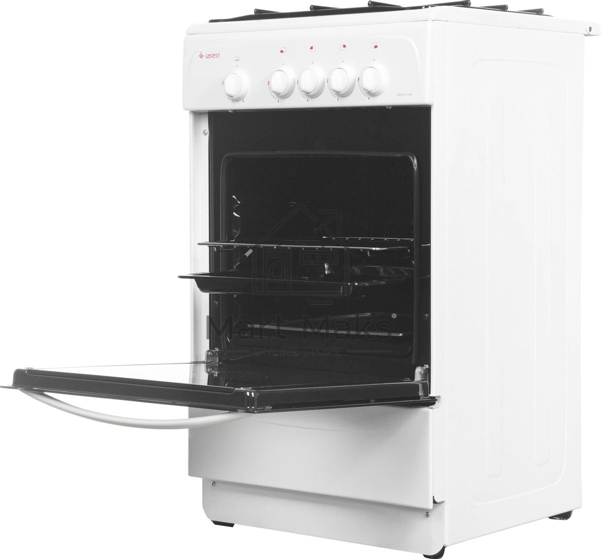 Плита газовая Gefest ПГ 3200-08 К35 белый, конфорок 4 шт, духовка 42 л, 50 см x 85 см x 53 см