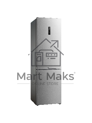 Холодильник Korting KNFC 62012 X нержавеющая сталь двухкамерный 256/104л морозилка снизу, No Frost