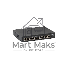 Коммутатор Бастион SKAT PoE-8E-2E, 8×100 Мбит/с PoE++ + 2×100 Мбит/с Uplink, неуправляемый