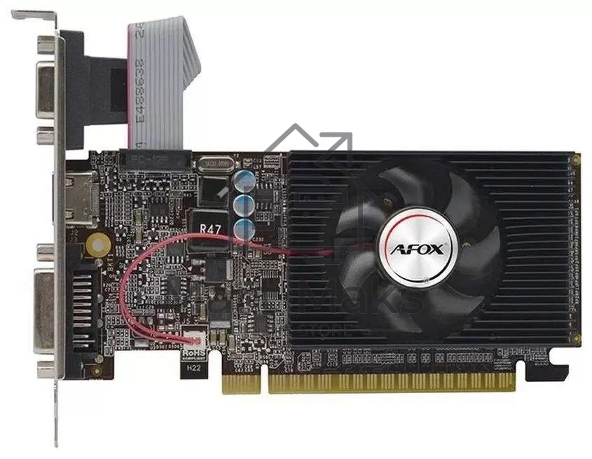 Видеокарта AFOX GT610 1GB LP DDR3 64BIT DVI HDMI VGA SINGLE FAN RTL