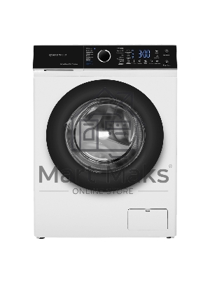 Стиральная машина c инвертором и паром Maunfeld MFWM148IWHT белый, загрузка фронтальная 8 кг, 1400 об/мин, класс: A+++