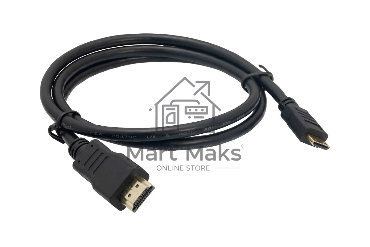 Кабель Micro HDMI to HDMI для Raspberry, черный