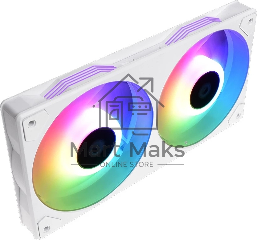 Вентилятор ID-COOLING ICEFAN 240 ARGB SNOW белый 120мм 2000rpm 31db 4-pin