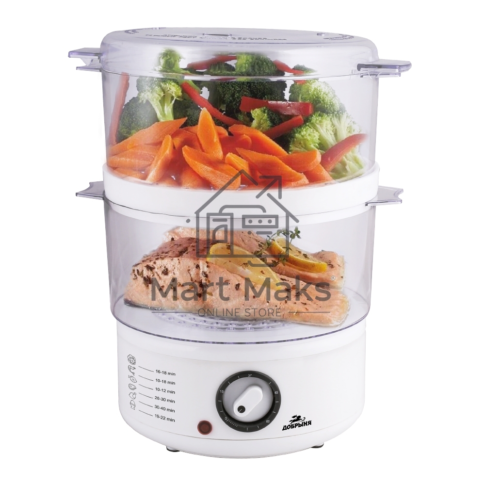 Пароварка Добрыня DO-3203 600Вт, 2чаши