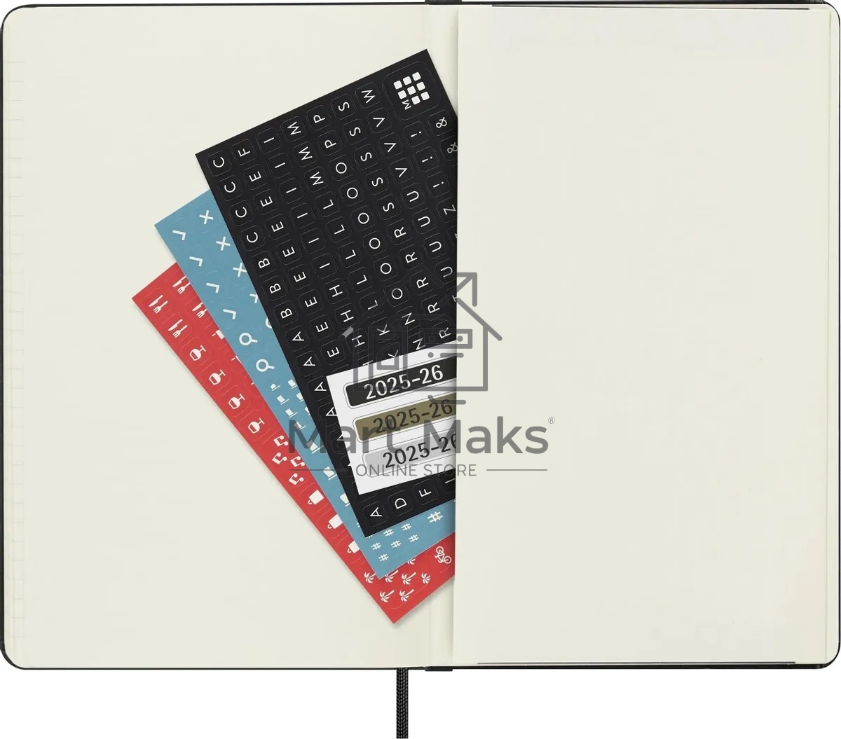Ежедневник Moleskine ACADEMIC Large 130х210 мм, датированный на 18 месяцев, 592 страниц, черный