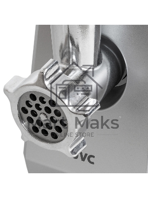 Мясорубка электрическая JVC JK-MG128 черный, 2500 Вт, 2.7 кг/мин, реверс, металлический лоток, насадки - 4