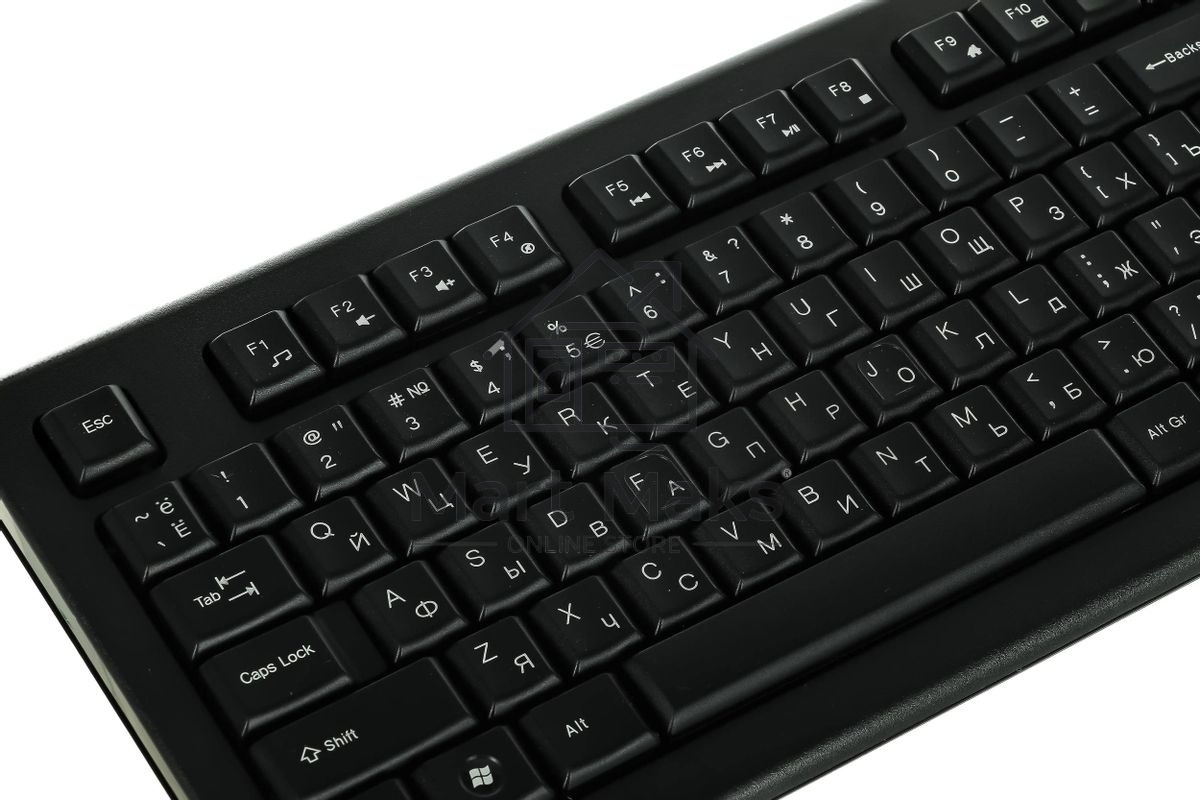 Комплект клавиатура+мышь A4Tech KR-8520D проводной, USB, 1200 DPI, чёрный