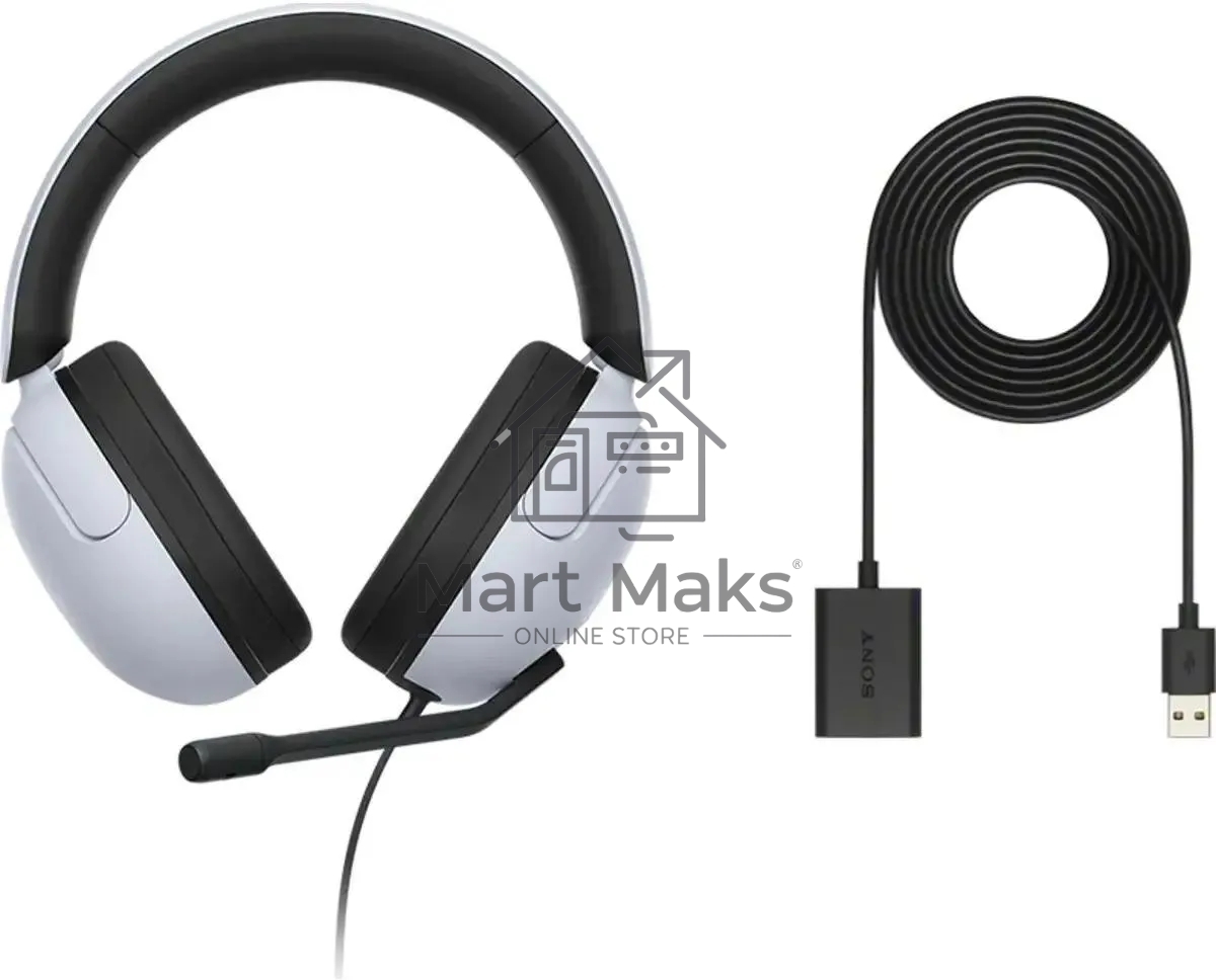Гарнитура накладные Sony INZONE H3 1.2м белый/черный проводные оголовье