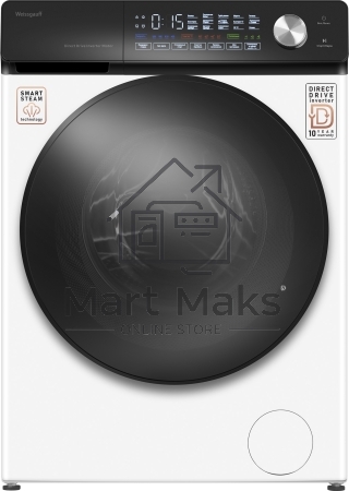 Стиральная машина Weissgauff WM 45127 Steam Direct Drive белый, загрузка фронтальная 7 кг, 1200 об/мин, класс: А+++