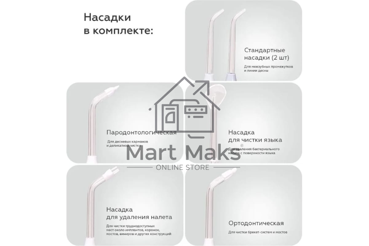 Ирригатор BQ IR003 белый/серый