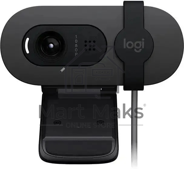 Веб-камера Logitech Webcam Brio 100, 1920x1080, GRAPHITE, защитная шторка