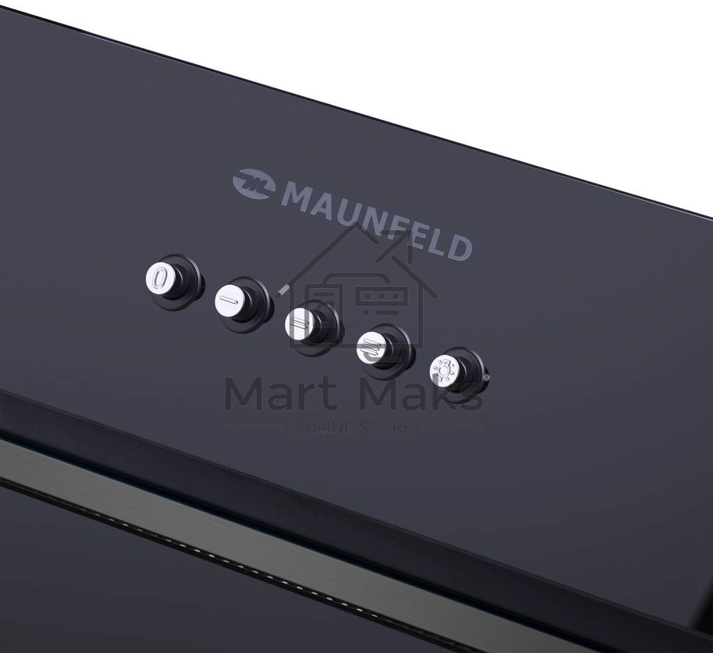 Вытяжка встраиваемая Maunfeld Trapeze 601GG черный, 60 см, 1150 куб. м/ч, 54 дБ