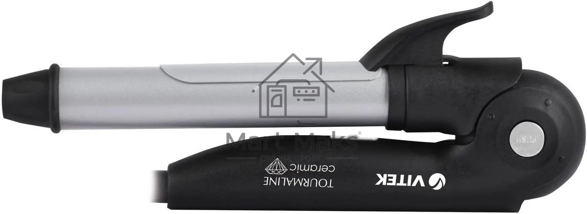 Щипцы Vitek Metropolis VT-2522 50Вт черный/серебристый макс.темп.:180С покрытие:керамико-турмалиновое