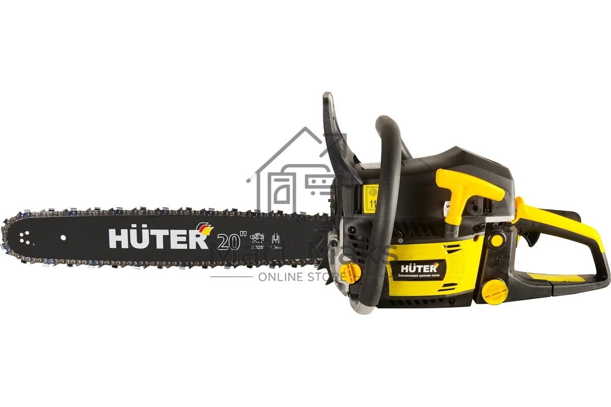 Бензопила Huter BS-52 70/6/32.4квт, 52 см3, бак 0,55 л, антивиб. система, шина 50см/20