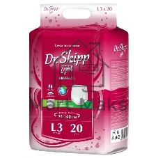Подгузники-трусы для взрослых Dr. Skipp Light, р-р L-3, (90-140 см), 20 шт. 8006 Подгузники-трусы для взрослых Dr. Skipp Light, р-р L-3, (90-140 см), 20 шт. 8006