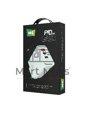 Зарядное устройство MORE CHOICE NC90 1USB+2Type-C 3.0A PD 45W, белый