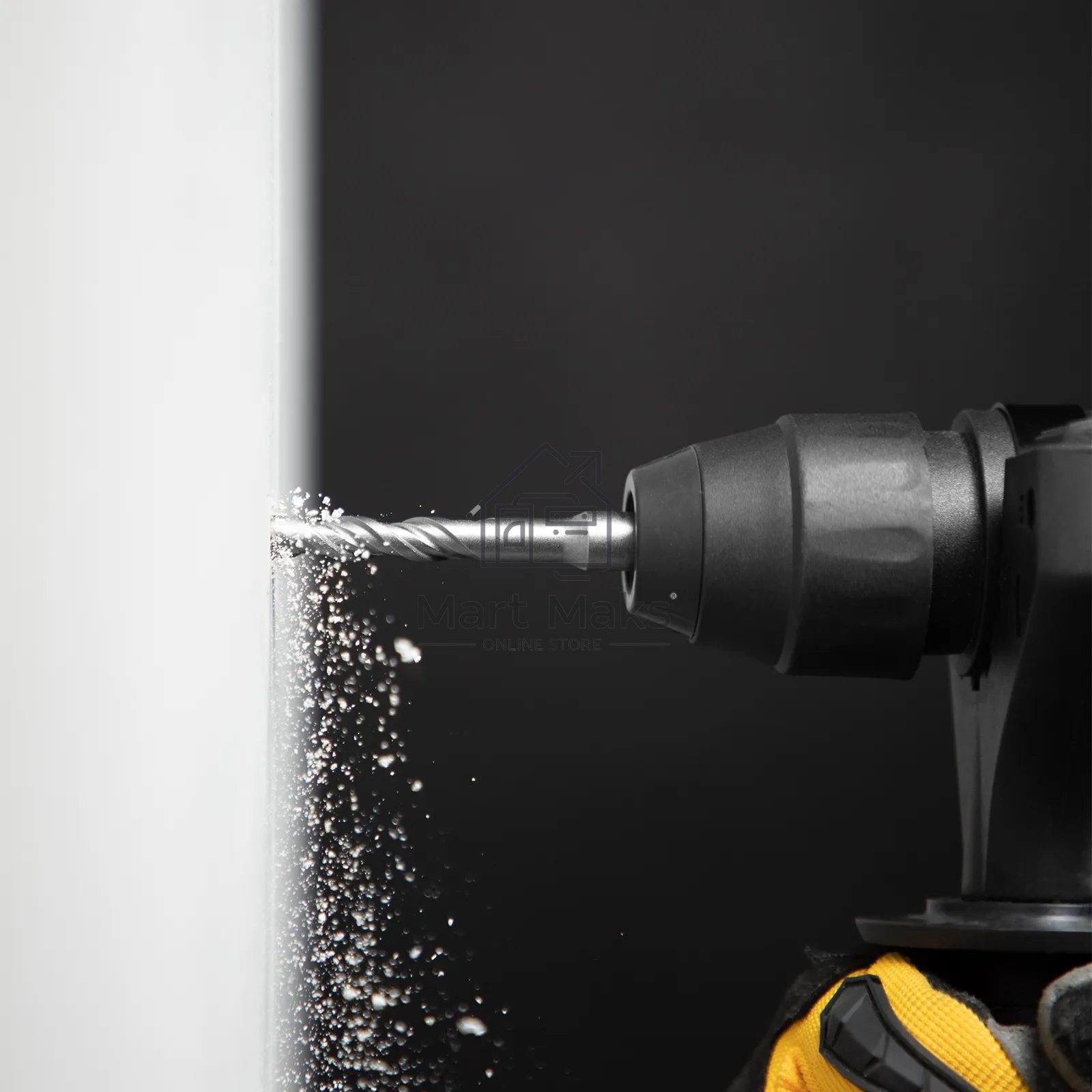 Бур по бетону Denzel двойная спираль, Cobalt W-tip, 6x110 мм, SDS PLUS