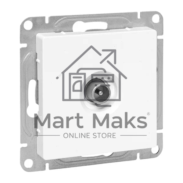 Механизм розетки TV EKF UP1-SOW-TV-3 оконечная, белый Эпика