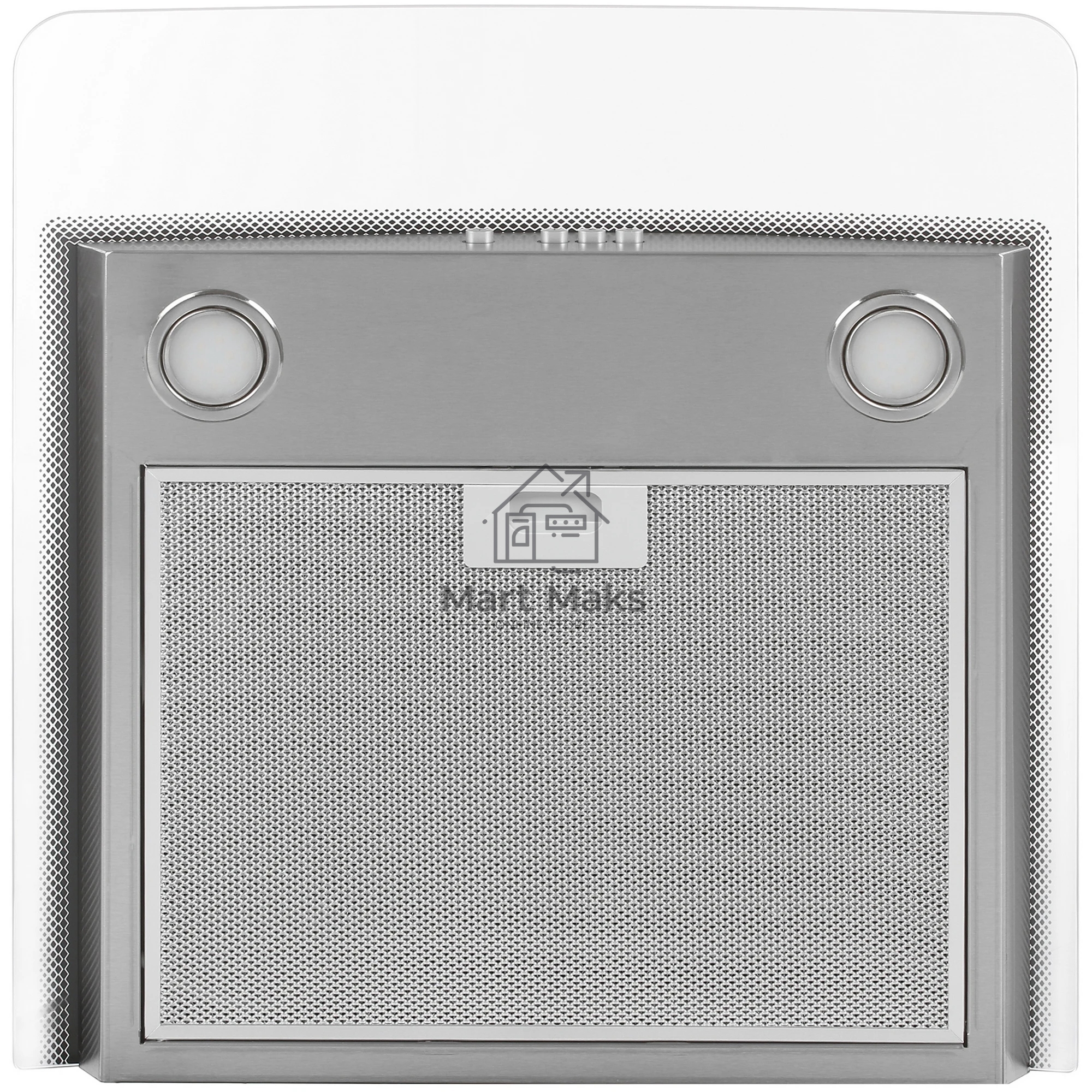 Вытяжка каминная Elikor Аметист 50Н-430-К3Д серебристый, 50 см, 430 куб. м/ч, 54 дБ