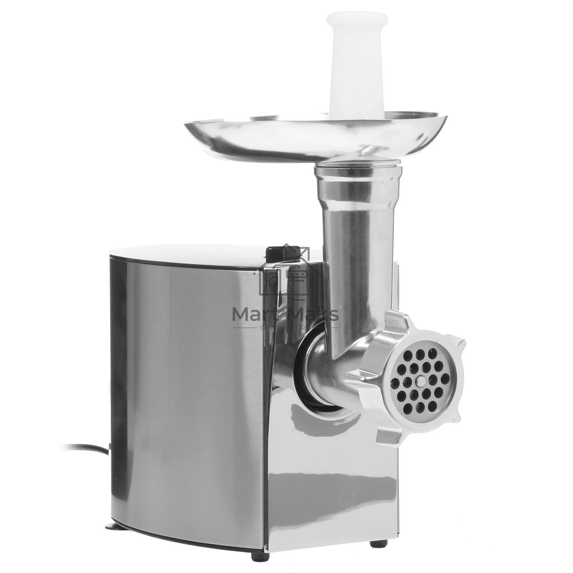 Мясорубка электрическая Galaxy Line GL 2400, серебристый, 1200 Вт, корпус из нержавеющей стали, функция 