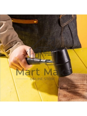 Резиновый молоток со стальной ручкой Deli DL5612 340 грамм, длина 260 мм