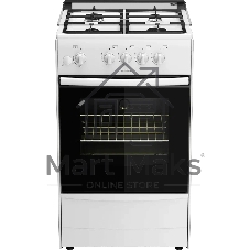 Плита газовая Darina 1B1 GM 441 008 W белый/черный, конфорок 4 шт, духовка 50 л, 50 см x 85 см x 51 см