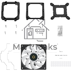 Кулер для процессора Ocypus Delta A40 SE BK Dual Fan ARGB, 2x120mm ARGB FAN, Top ARGB Panel, 4 HEAT PIPES, 4-PIN PWM, 800-1800 RPM, 31DBA, HYDRO BEARING, LGA115X/1200/1700/18XX, AM4/AM5