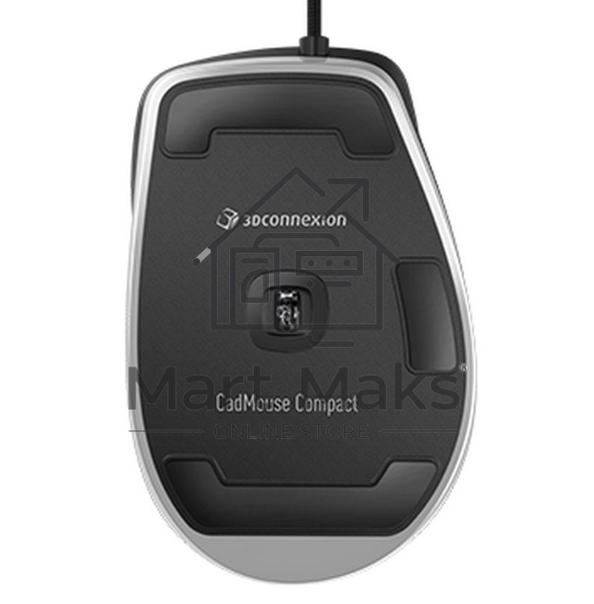 Мышь проводная 3DConnexion CadMouse Compact (3DX-700081) черный, 7200 dpi, USB Type-A, кнопки - 7