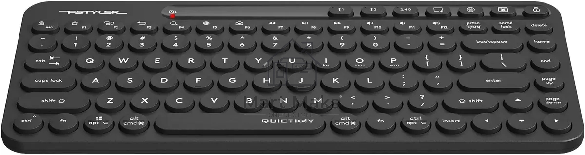 Клавиатура A4Tech Fstyler FBK36C AS беспроводная, USB, Bluetooth/Радиоканал, черный