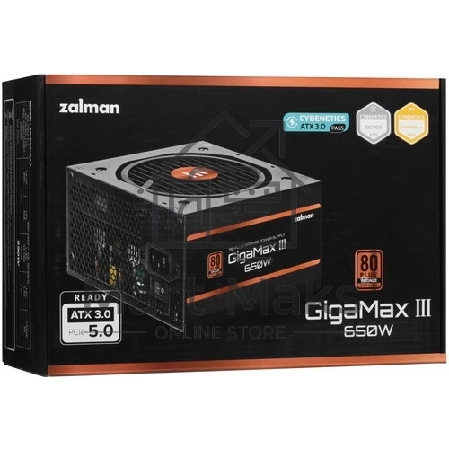 Блок питания Zalman ZM650-GV3 RTL, 650Вт, 80 PLUS Bronze, 120мм, черный