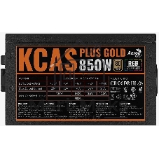 Блок питания Aerocool/Formula KCAS PLUS GOLD 850W (850W, ATX v2.4, APFC, Fan ARGB 12cm, 80+ Gold, Retail)