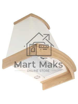 Вытяжка каминная Elikor Ротонда 60П-1000-П3Д бежевый, 60 см, 1000 куб. м/ч, 56 дБ