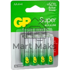 Батарея GP Super Alkaline G-Tech 15А AA (8шт)