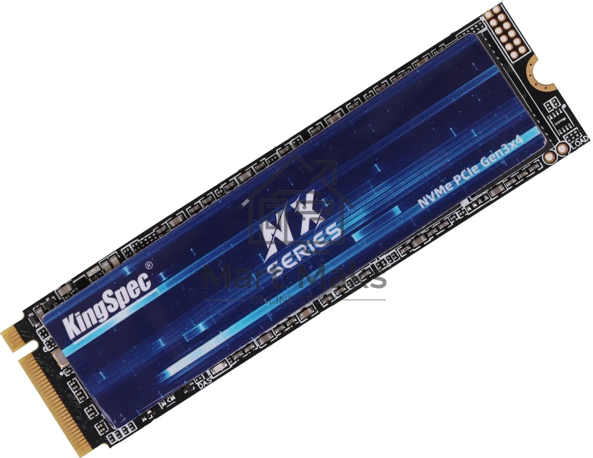 Накопитель SSD M.2 KingSpec NX-1TB, PCIe 3.0 x4, NVMe, R/W 3400/3100